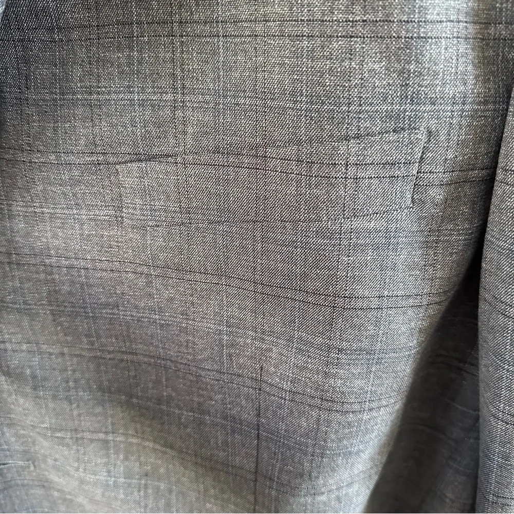 Stacy Adams Grey Plaid Suit Jacket Blazer Men's 52R New With Tags
